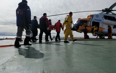 НПК «ПАНХ» оказывает услуги по авиационному обеспечению экстренной медицинской эвакуации персонала ППБУ в Карском море