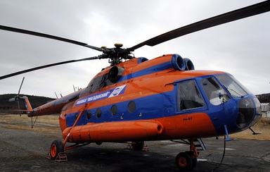 Парк магаданского филиала авиакомпании «ПАНХ» пополнился еще одним вертолетом МИ-8