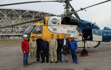 Вертолет Ка-32 АО НПК «ПАНХ» привлечен для монтажа кровли на стадионе «Волгоград Арена»