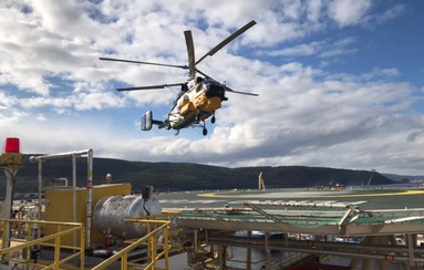 Компания «ПАНХ» провела серию тестовых полетов в рамках испытания вертолетной площадки расположенной на самоподъемной  плавучей буровой установке  «Perro Negro 8» (PN8)