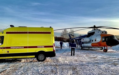 Медицинский вертолет НПК «ПАНХ» начал работу в Пермском крае