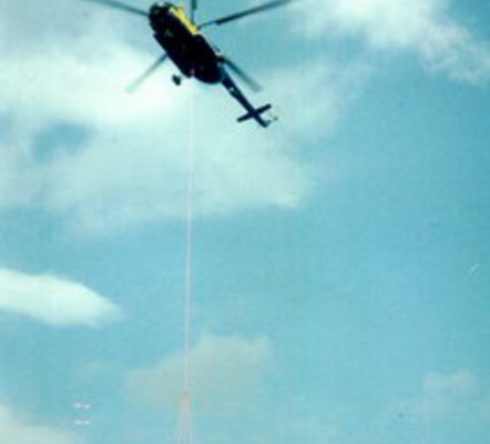 Спасательное устройство на внешней подвеске вертолета