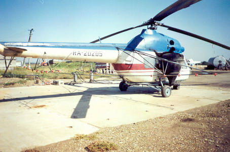 Модернизированные штанги опрыскивателя вертолета Ми-2